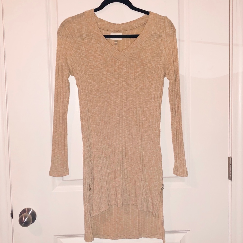 Anthropologie ribbed tunic